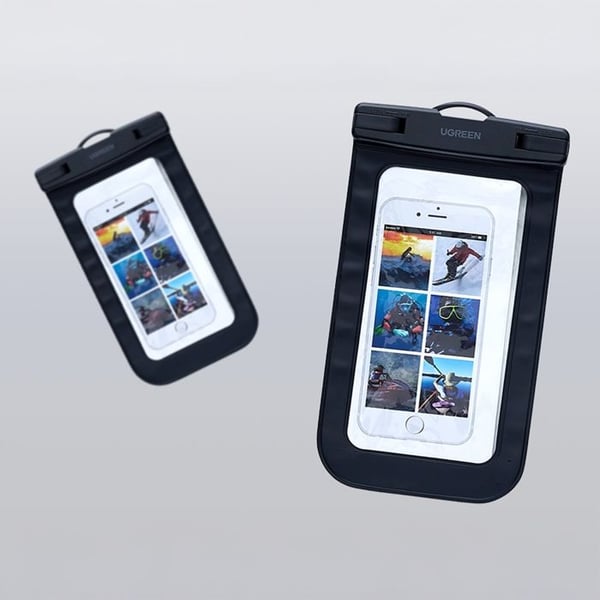 Vattentät fodral för smartphone - UGREEN - LP716 - IPX8 - Svart färg