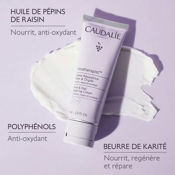 Crème Réparatrice Mains et Ongles - CAUDALIE - Vinotherapist - 75 ml - Närande och skyddande - Icke fet
