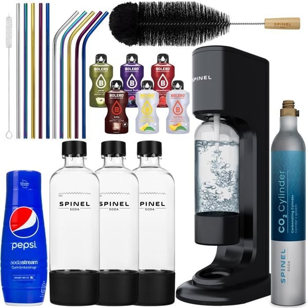 Saturator - Spinel Soda - BubbleON - 3 flaskor - 60 liter - Ekologisk