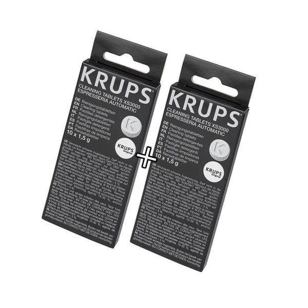 Set med 2 lådor med rengöringstabletter för KRUPS, ROWENTA, MAGIMIX kaffebryggare - Tillbehör och underhåll Set med 2 lådor med rengöringstabletter för KRUPS, ROWENTA, MAGIMIX kaffebryggare - Tillbehör och underhåll