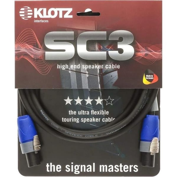 Klotz prime speakon-högtalarkabel - 10 m