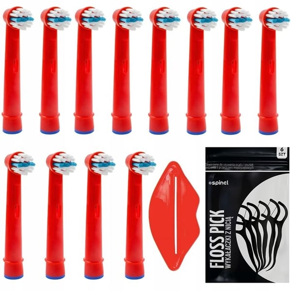 Tandborsthuvuden - Oral-B - Barn Stages - 12 stycken - Litet huvud - Mjuka borst för barn