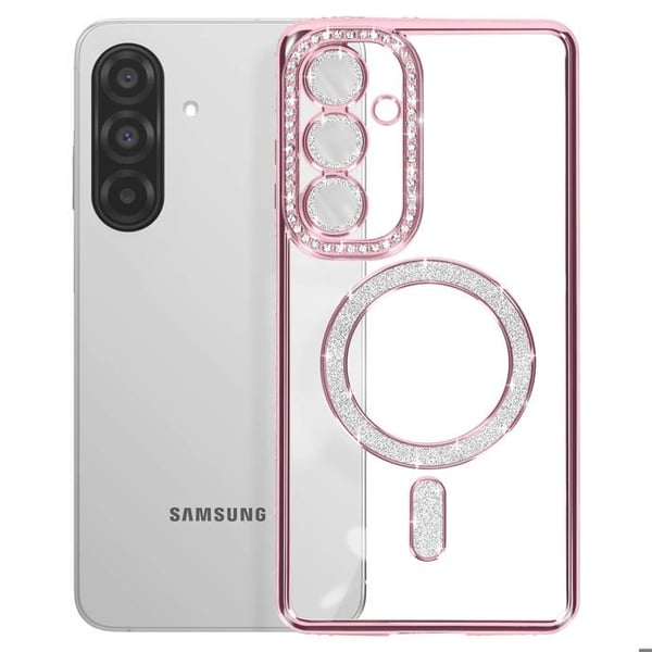 Coque Diamant för Samsung Galaxy A26 MagSafe Contour Strass Rosa
