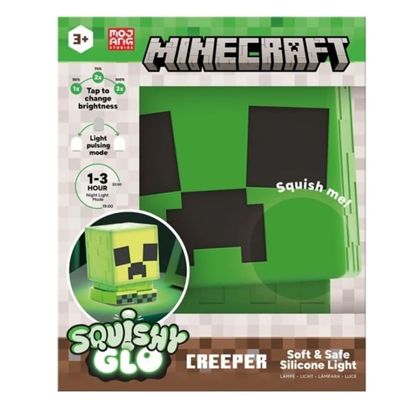 Lampe - PALADONE - Minecraft Squichyglo Creeper - Silikon - LED - Inomhus