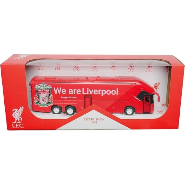 Bussminiature - Fc Liverpool - Röd - 20,3 x 5,1 x 3,8 cm - Äkta under officiell licens
