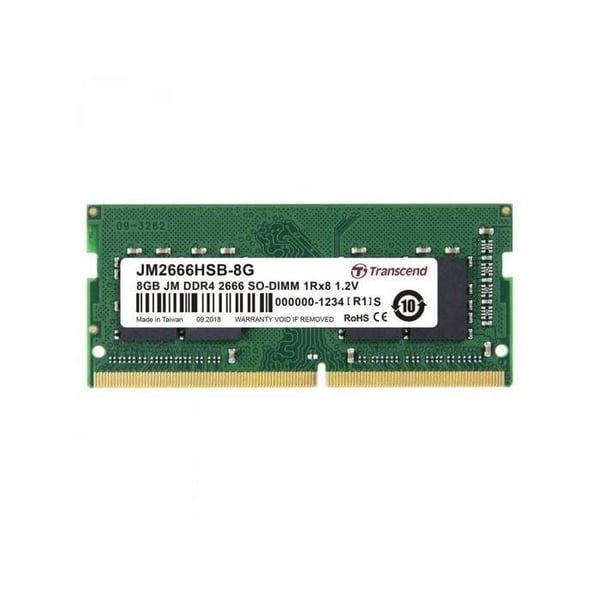TRANSCEND JM2666HSH-4G DDR4 minnesmodul - 4 GB - 2666 MHz - SO DIMM 260 stift
