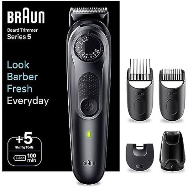 Skäggtrimmer - BRAUN - BT5420 - Ultra-skarp blad - 40 inställningar - Batteritid 100 min