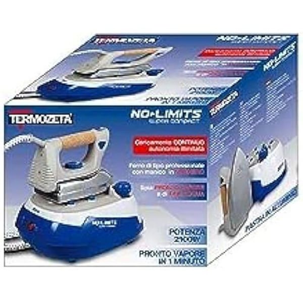 Strygejern TERMOZETA No Limits Super C - Hvid - 2400W - Damptryk 5 - Dampflow 40 g/min