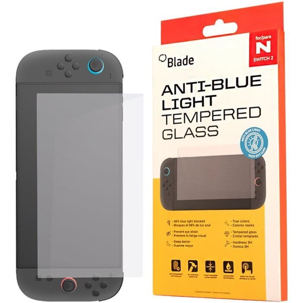 Härdat glas med blåljusfilter - Nintendo Switch 2