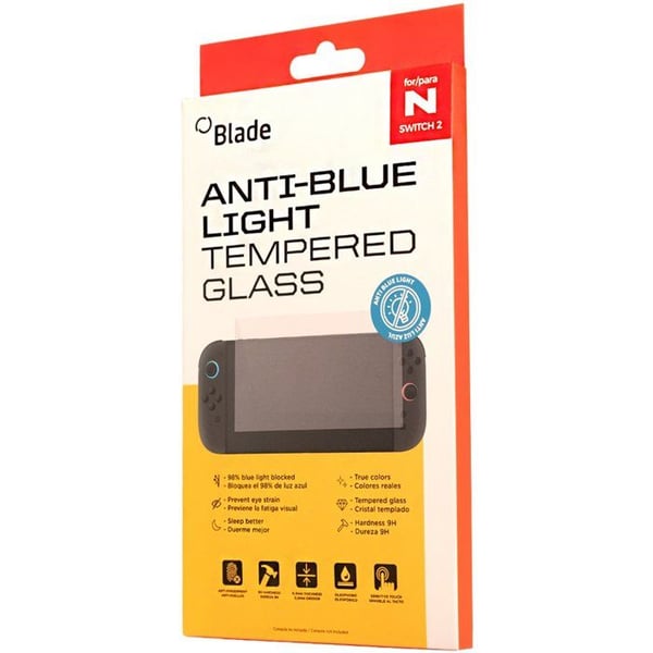 Härdat glas med blåljusfilter - Nintendo Switch 2
