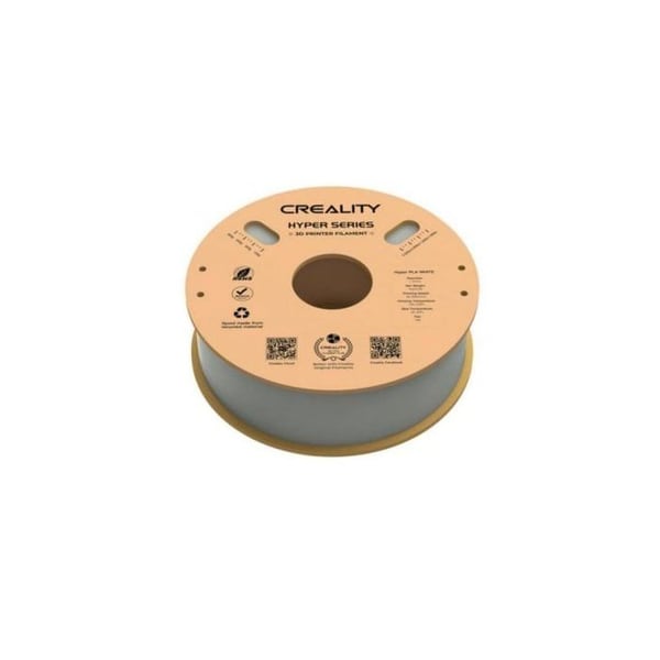 Hyper Creality PLA filament - Vit - 1,75 mm - 1 kg - Snabb och exakt utskrift