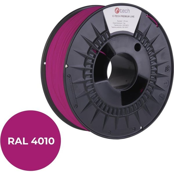 Filament - C-TECH - PREMIUM LINE - PETG - Violet RAL4010 - 1,75 mm - 1 kg