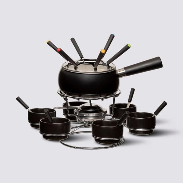 Fondue-set med snurrande bricka 23 delar för 6 personer Secret de Gourmet
