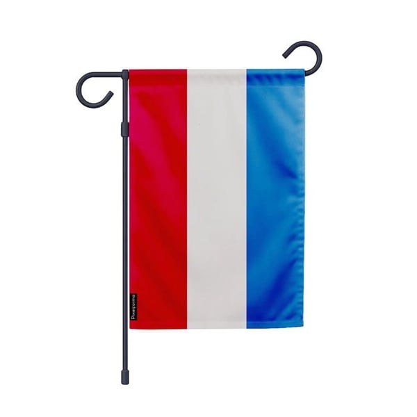 Hollandska trädgårdsflagga – 32 x 47,5 cm – Hållbar polyester – Vertikalt format – Utomhus – Pixelforma