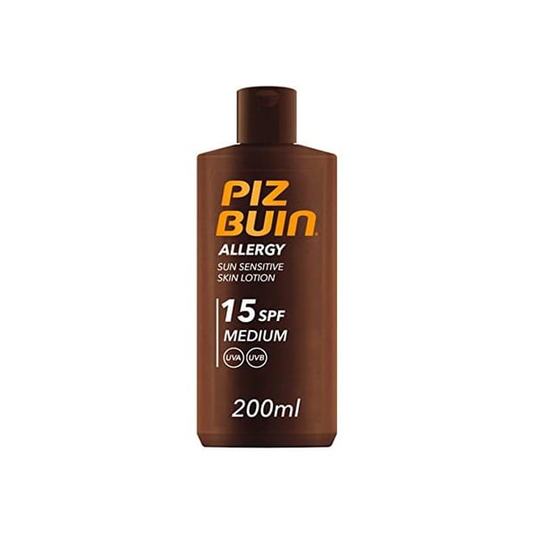 Solskydd - Piz Buin - Allergi SPF15 - Känslig Hud - Varaktig Hydrering - Vattentålig
