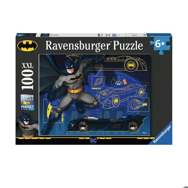 Pussel 100 bitar XXL: Batman: Batmobilen