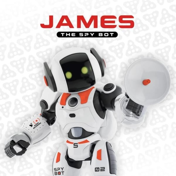 Programmabel Robotleksak - Xtrem Bots - James - Fjärrstyrd - Spion - Dansa