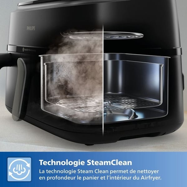 Fritös utan olja Philips Airfryer NA555/00 Serie 5000 dubbelkorg 9L