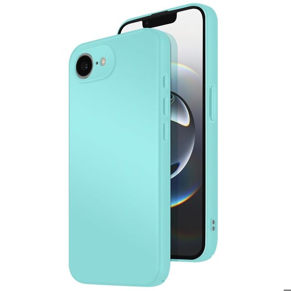 Silicone Soft-Touch-fodral för iPhone 17e Fast Cover Turquoise