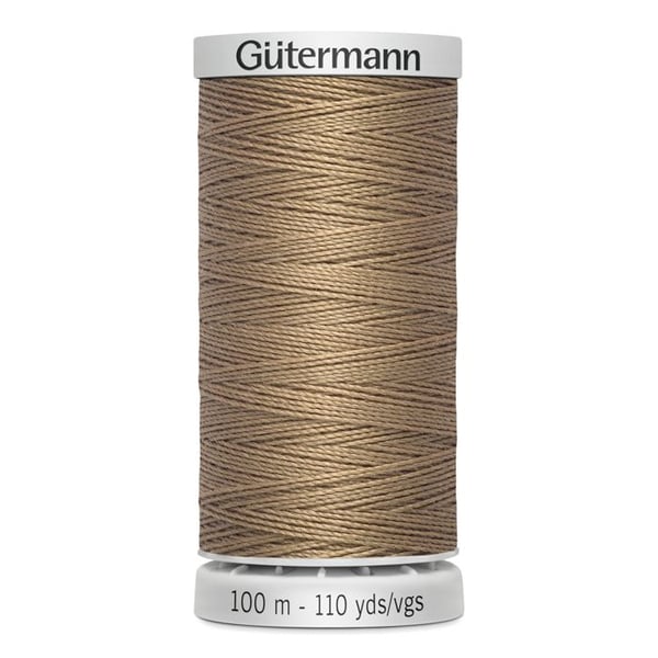 Fil extra fort 100% polyester Gutermann, paket med 5 spolar á 100m - Att 139 - körsbärsbrun