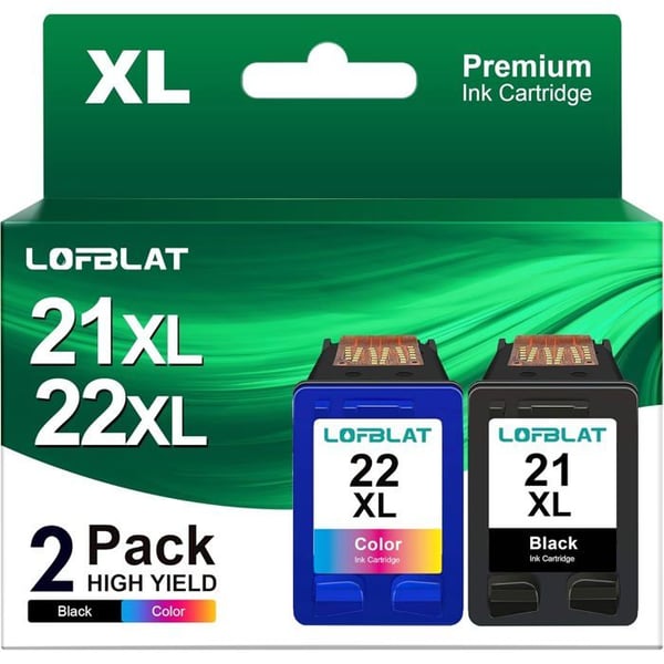 Kompatibla patroner 21XL & 22XL för HP (DeskJet, OfficeJet, PSC, Fax) - 1GOLD, generisk uppsättning