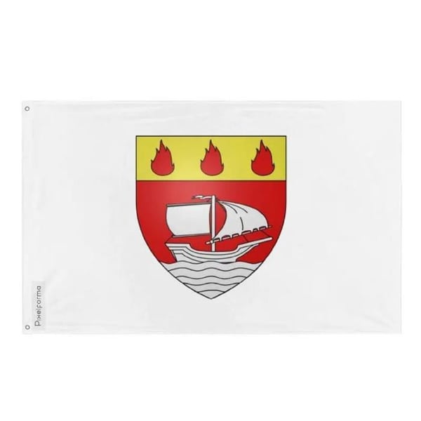 Flagga Saint-Augustin-de-Desmaures – 64 x 96 cm – Polyester – Metallöglor – Hållbar