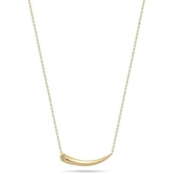 Halsband - POLICE - PEJLN2213103 - Glänsande guld - Vit kristall - Rostfritt stål