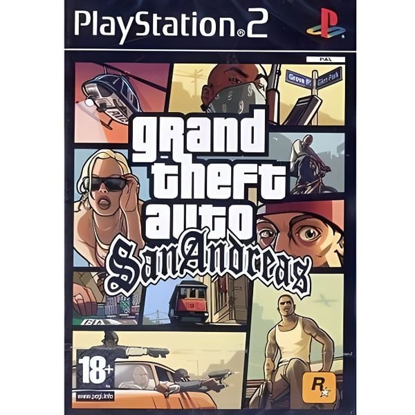 GTA SAN ANDREAS / PS2-pelikonsoli- USED