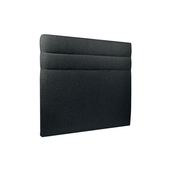 Sänggavel Linjer Bouclette Svart L 180 cm - Ep 10 cm vadderad - Design sänggavel i massivt trä
