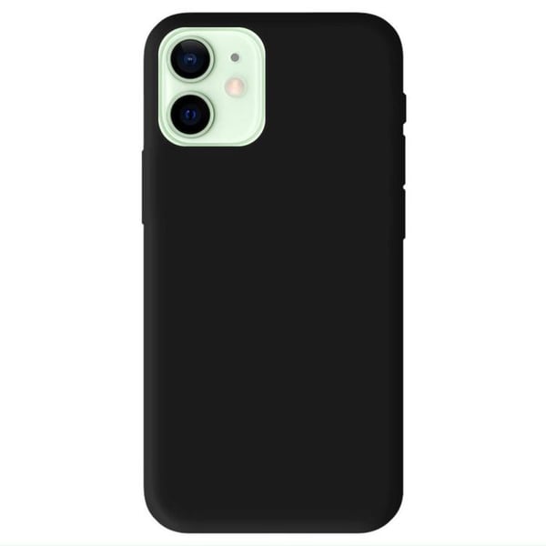 Silikonställ i svart - Kompatibel med Apple iPhone 12 Mini