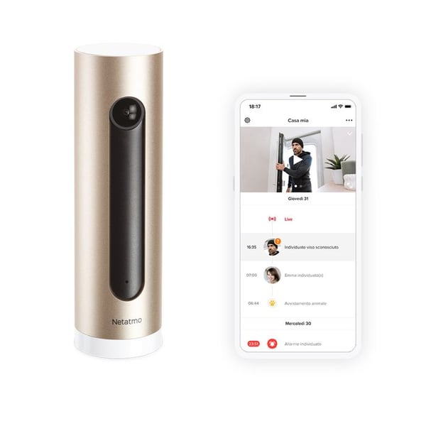 NETATMO Välkommen NSC01-EU Full HD ansiktsigenkännande IP-övervakningskamera