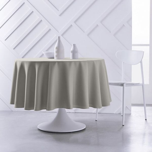 Duk i tyg - TODAY - Essential - Beige - Rund - D 180 cm