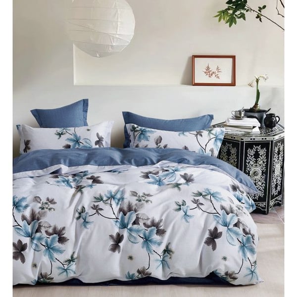 Duvetöverdrag "Dubbeltryckt" percale av kamgarn 80 trådar/cm² för säng 140 till 160