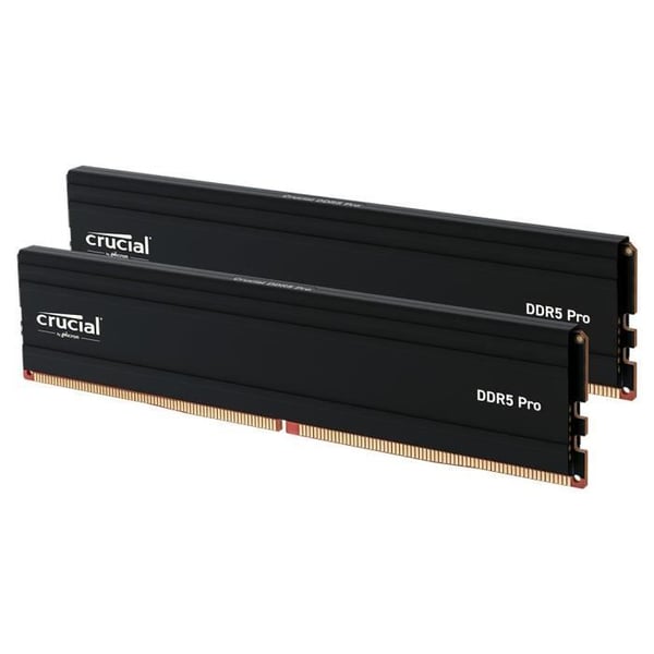 RAM-minne - CRUCIAL - DDR5 PRO - Kit 48 GB (2 x 24 GB) - 6000 MT/s - UDIMM - CL48 - CP2K24G60C48U5