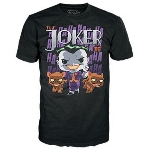 T-shirt Funko - DC Comics - Joker - Unisex - Vit - Inkluderar Vinylfigurine
