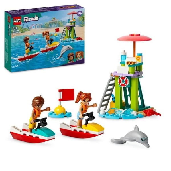 LEGO® Friends 42623 Strand jetski - Inkluderer livredder - pædagogisk legetøj til børn