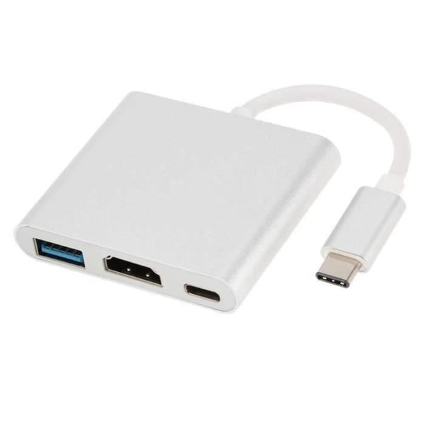 USB 3.1 Type-C han til HDMI - USB 3.0 - USB-C - HvidHub*AS