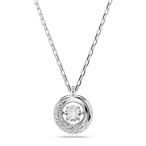 Halsband - SWAROVSKI - Dextera - Rhodinerad metall - Zirkonia - Längd 45 cm
