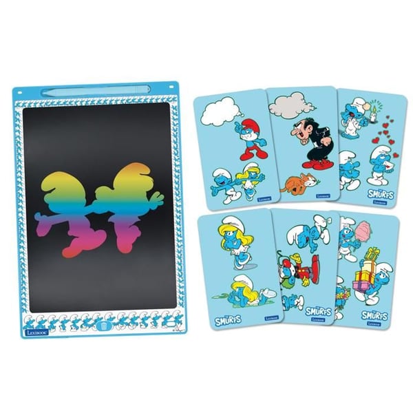 Ritplatta - e-ink - 28 cm - Flerfärgad - Tryckkänslig skärm - Smurfmallar