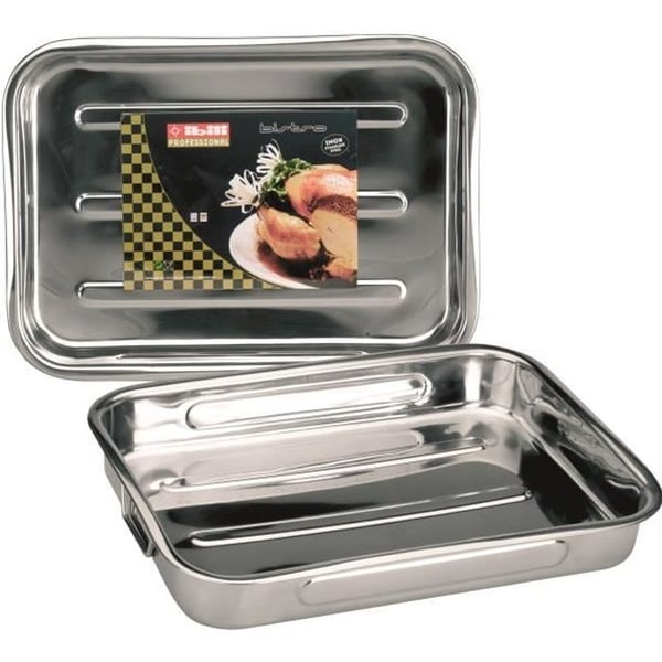 Ibili 651840 Rostfri stekpanna med fällbara handtag 40 cm Bistro