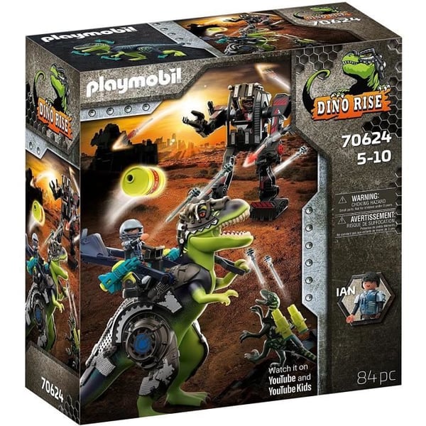 PLAYMOBIL - Dino Rise - Tyrannosaurus och jätterobot