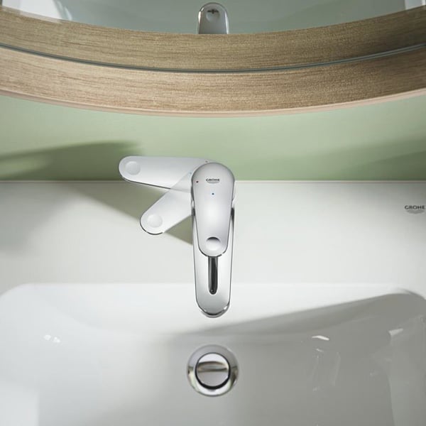 Blandingsbatteri - GROHE - Swift - Vandbesparelse - Nem installation - Forkromet