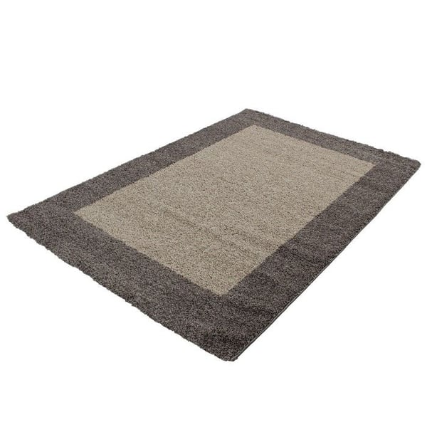 Tapis Shaggy - TAUPA-MOCCA - 240x340 cm - 100% PP - Lugg 30 mm - Inomhus