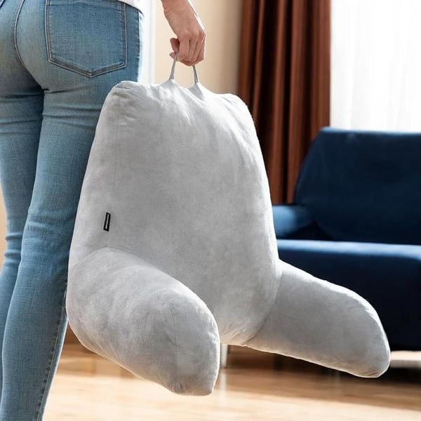Läsdyna med armstöd - InnovaGoods - Huglow - Grå - 90x45x20 cm - Ergonomisk