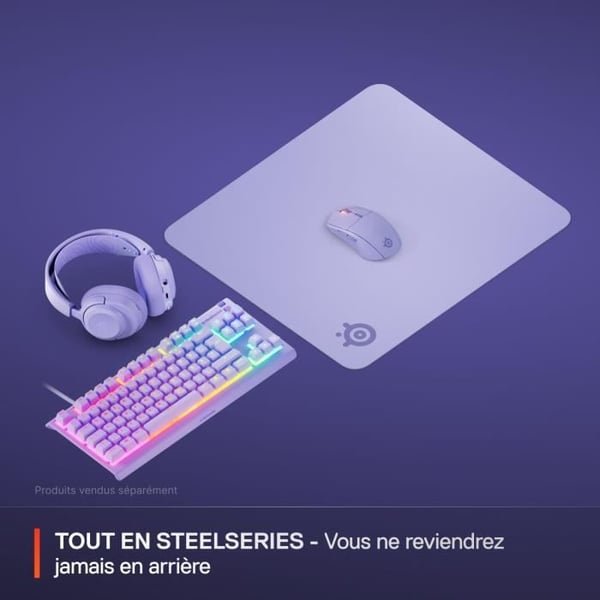 Gaming musmatta - STEELSERIES - QcK L - Lavendel