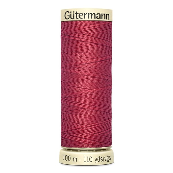Set med 5 stycken 100m tråd 100% polyester Gutermann Ref 788988 - Att 82 - bordeaux vintage