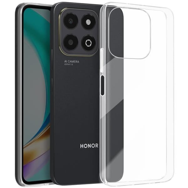 Fodral för Honor X6b Silikon Gel Mjuk Tjocklek 1mm Transparent