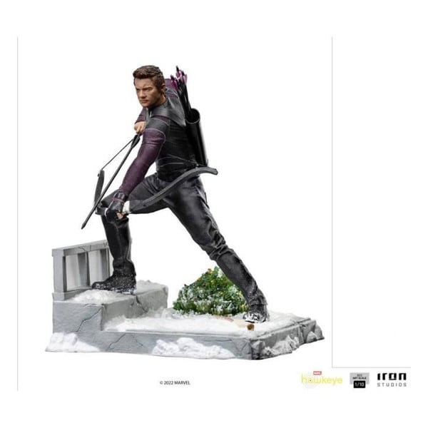 Statuett - IRON STUDIOS - Hawkeye - 1/10 - Polystone - 19,5 cm - Officiell Marvel-licens
