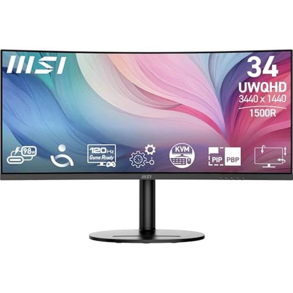 34'' UWQHD böjd PC-skärm - MSI - Modern MD342CQP - VA-panel 3440 x 1440 - KVM - PIP/PBP