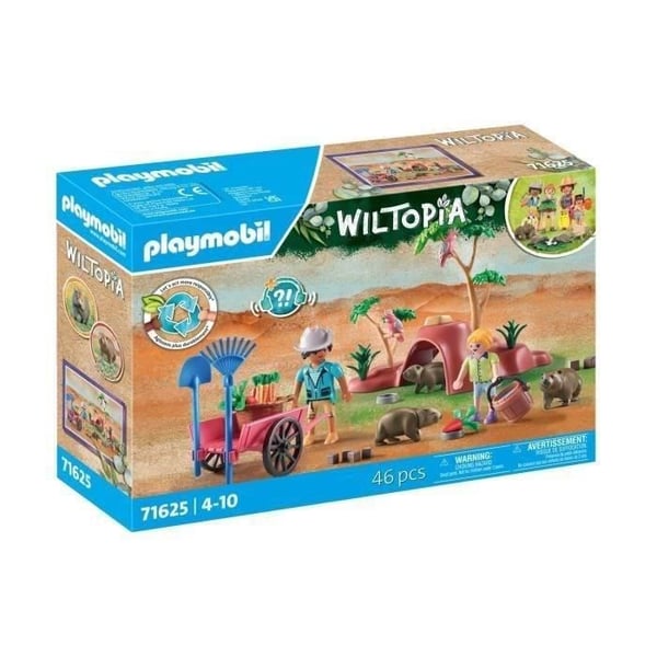 PLAYMOBIL 71625 Wombat Burrows, Wiltopia, 47 delar, från 4 år och uppåt
